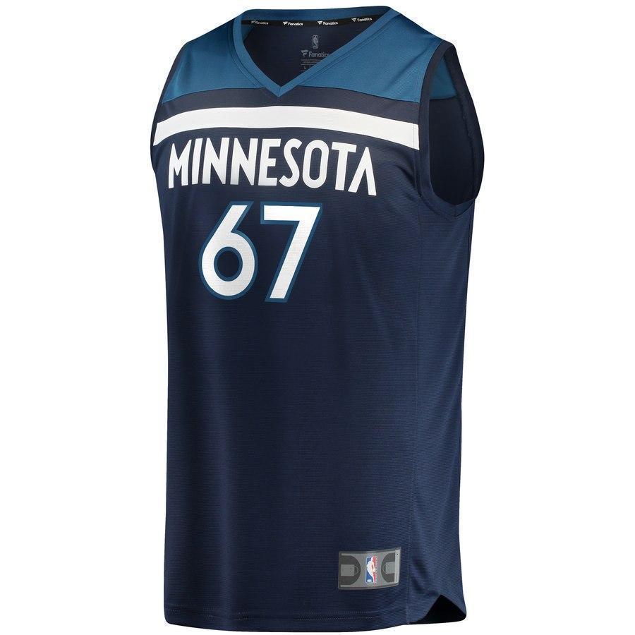 67-Taj Gibson Minnesota Timberwolves  Jersey Green - Icon Edition – Navy