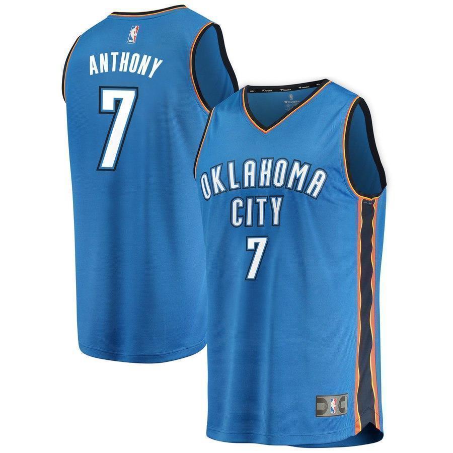 7-Carmelo Anthony Oklahoma City Thunder  Jersey Blue - Icon Edition