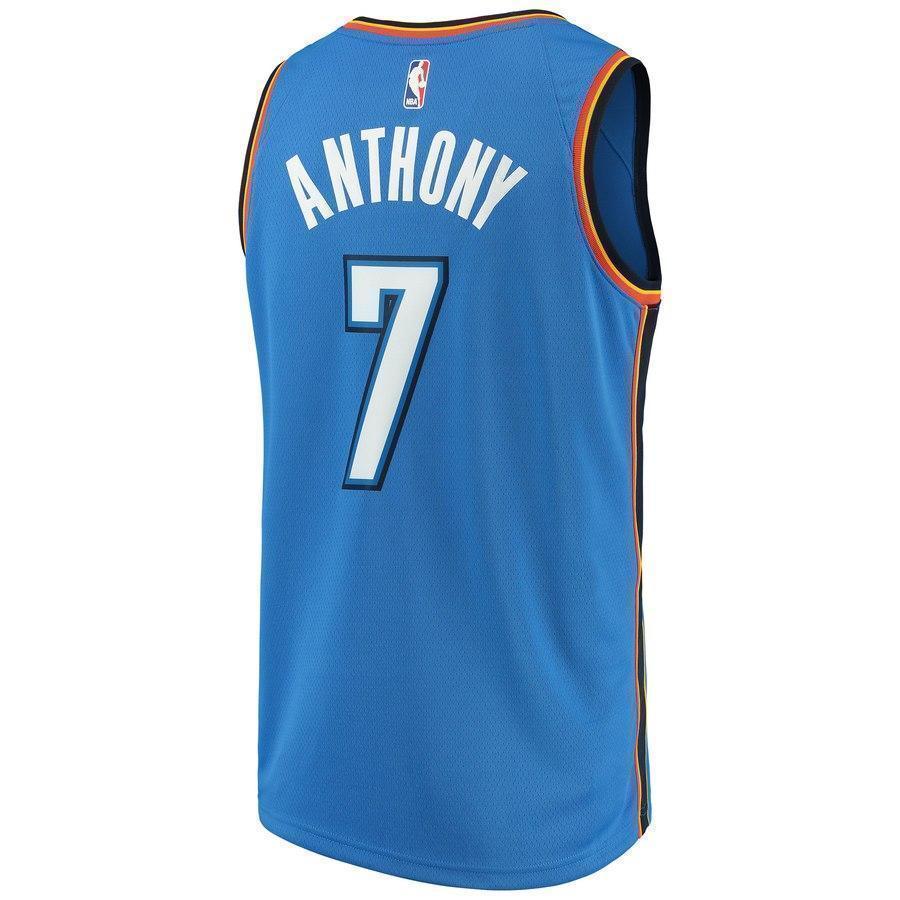 7-Carmelo Anthony Oklahoma City Thunder  Swingman Jersey Blue - Icon Edition
