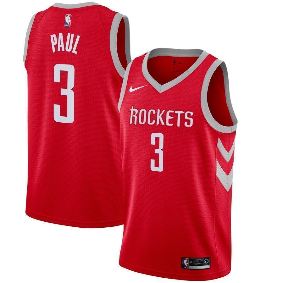 3-Chris Paul Houston Rockets Swingman Jersey - Icon Edition – Red