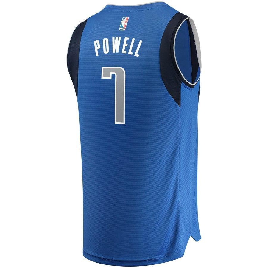 7-Dwight Powell Dallas Mavericks  Jersey Royal - Icon Edition