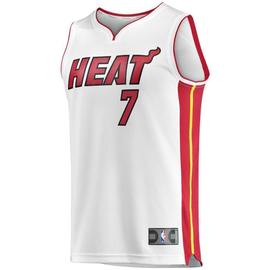 7-Goran Dragic Miami Heat  Jersey - Association Edition – White
