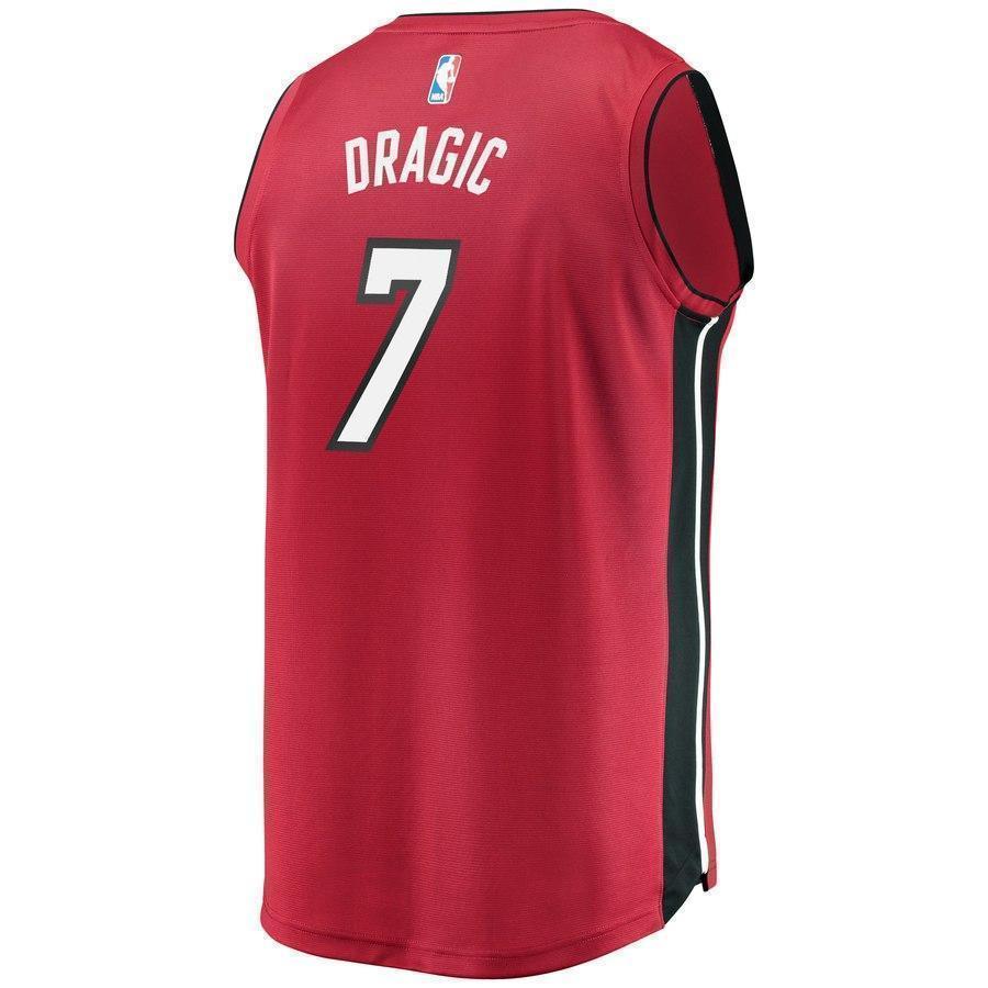 7-Goran Dragic Miami Heat  Jersey - Statement Edition – Red
