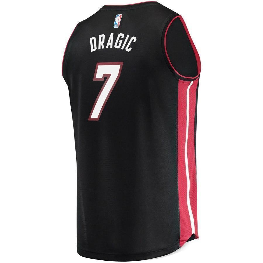 7-Goran Dragic Miami Heat  Jersey Black - Icon Edition