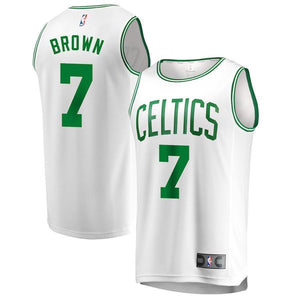 7-Jaylen Brown Boston Celtics  Jersey - Association Edition - White