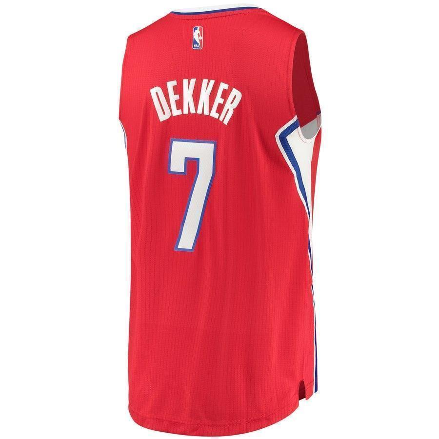 7-Sam Dekker LA Clippers Swingman Team Jersey - Red