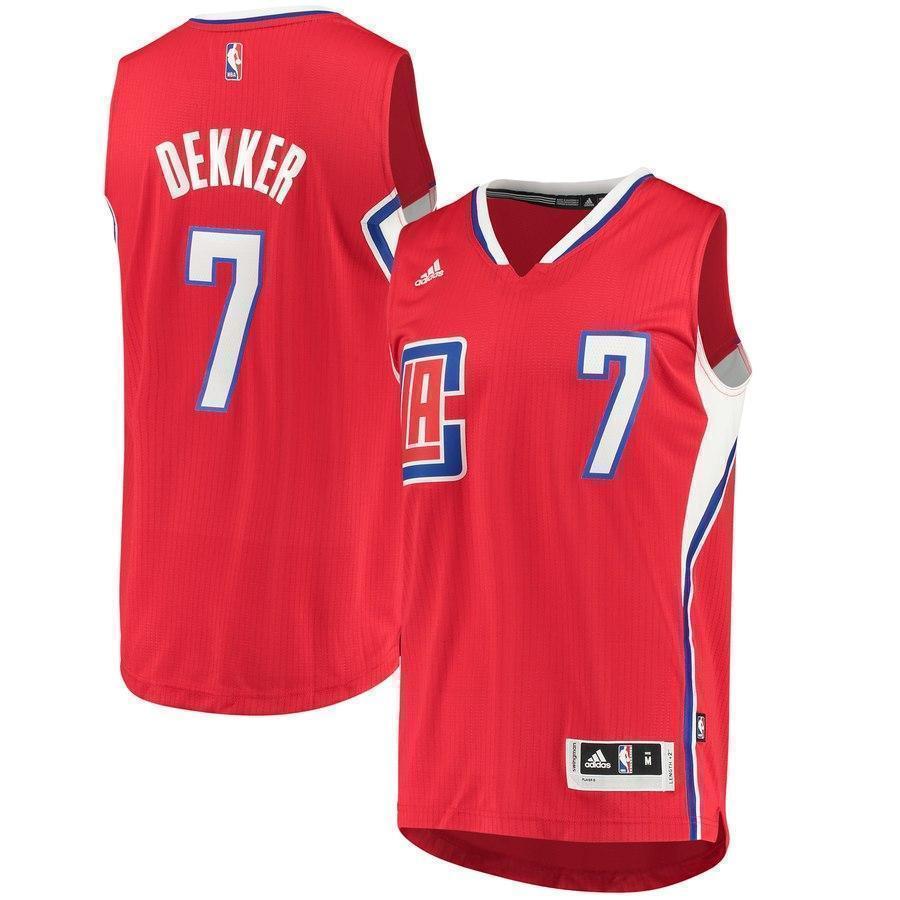 7-Sam Dekker LA Clippers Swingman Team Jersey - Red