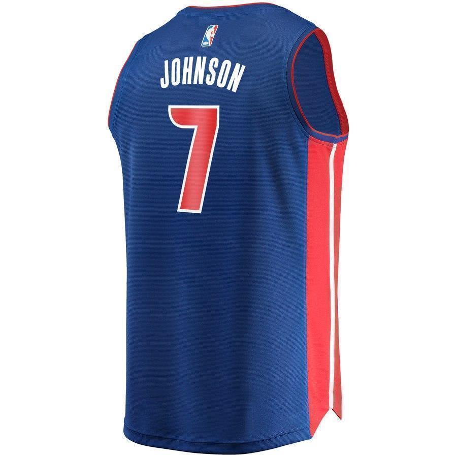 7-Stanley Johnson Detroit Pistons Jersey - Icon Edition – Blue