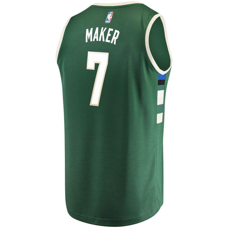 7-Thon Maker Milwaukee Bucks  Jersey Green - Icon Edition