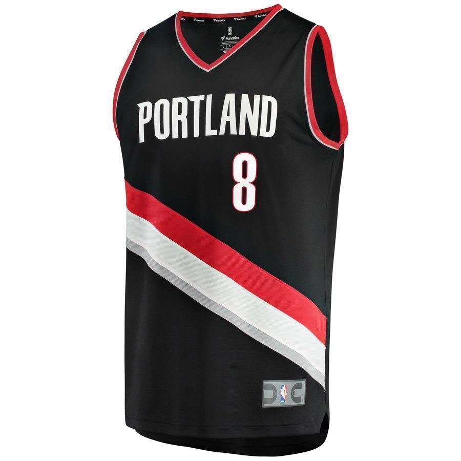 8-Al-Farouq Aminu Portland Trail Blazers Jersey Black - Icon Edition