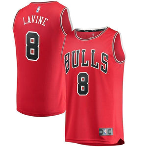8-Zach LaVine Chicago Bulls  Jersey Red - Icon Edition