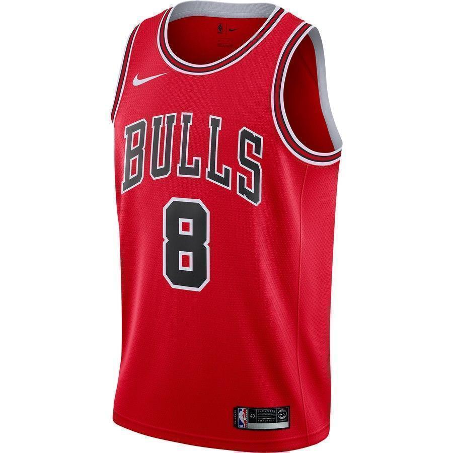 8-Zach LaVine Chicago Bulls  Swingman Jersey - Icon Edition – Red