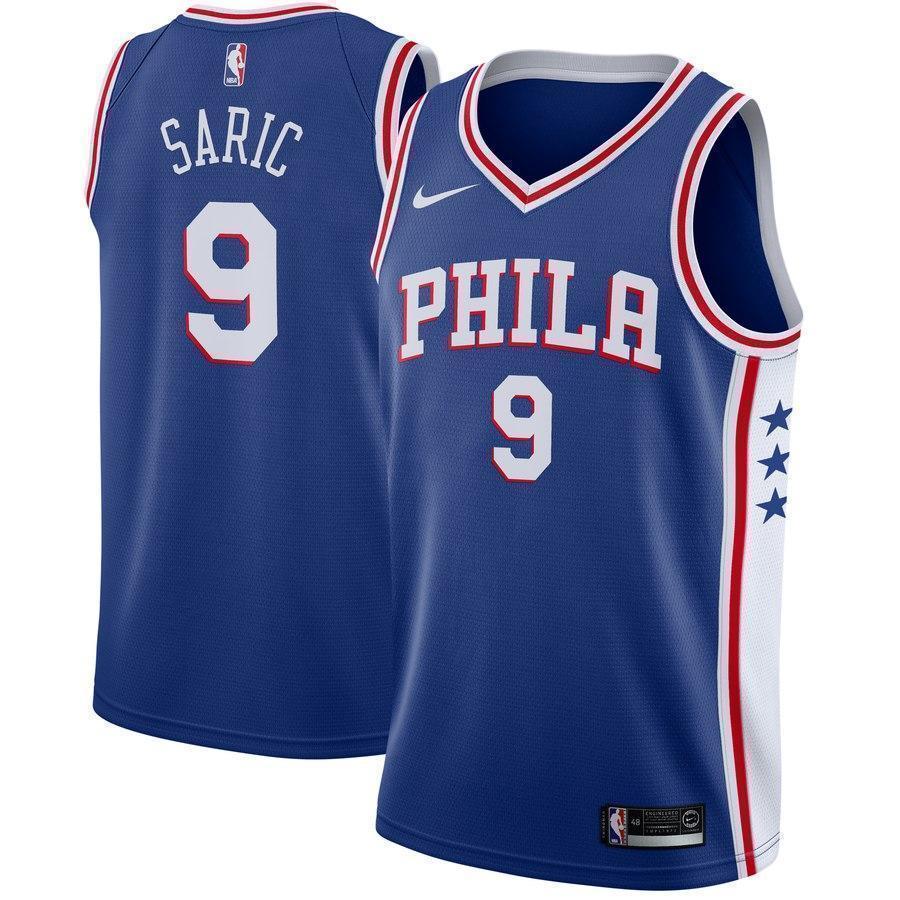 9-Dario Saric Philadelphia 76ers Swingman Jersey Blue - Icon Edition