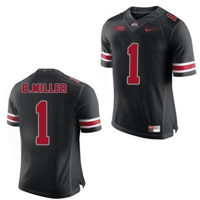 #1 Braxton Miller Ohio State Buckeyes Nike Football Jersey - Black