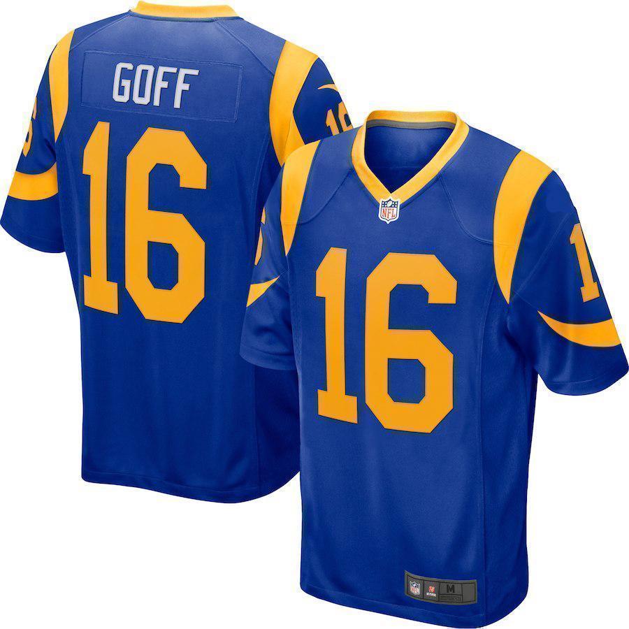 Jared Goff Los Angeles Rams Game Player Jersey