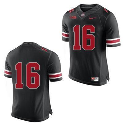 #16 Ohio State Buckeyes Nike Football Jersey - Black