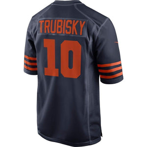 Mitchell Trubisky Chicago Bears Nike Throwback Game Jersey - Navy