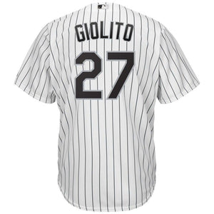 Lucas Giolito Chicago White Sox Majestic Official Cool Base Player Jersey - White/Black