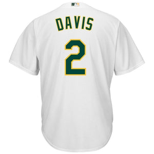 Khris Davis Oakland Athletics Majestic Home Official Cool Base Replica Player Jersey - White