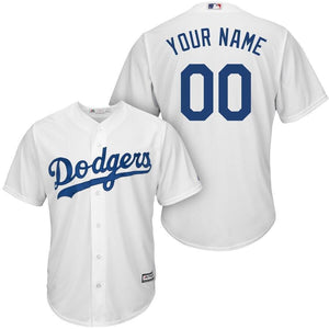 Los Angeles Dodgers Majestic Cool Base Custom Jersey - Royal/White