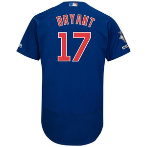 Kris Bryant Chicago Cubs Majestic Road Flex Base Collection Player Jersey - Gray/Royal
