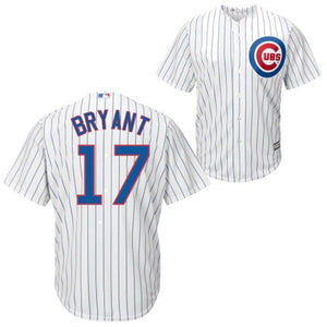 Kris Bryant Chicago Cubs Majestic Cool Base Player Jersey - White/Royal