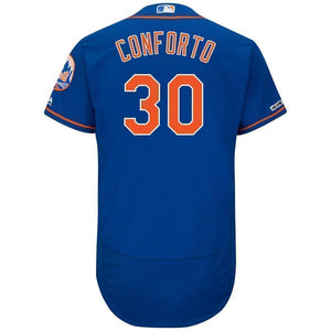 Michael Conforto New York Mets Majestic Alternate Flex Base Collection Player Jersey – Royal/White