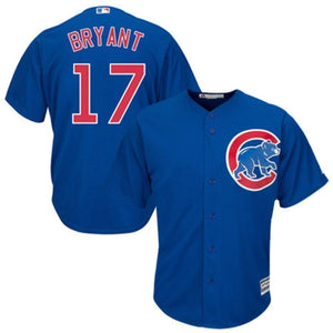 Kris Bryant Chicago Cubs Majestic Cool Base Player Jersey - White/Royal