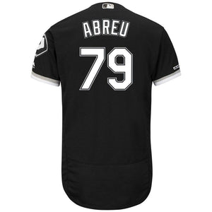 Jose Abreu Chicago White Sox Majestic Alternate Flex Base Collection Player Jersey - Black/White