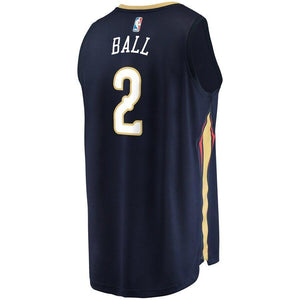 Lonzo Ball New Orleans Pelicans Fanatics Branded Fast Break Replica Jersey Navy - Icon Edition