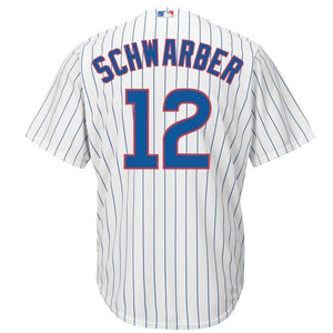 Kyle Schwarber Chicago Cubs Majestic Official Cool Base Player Jersey - White/Royal
