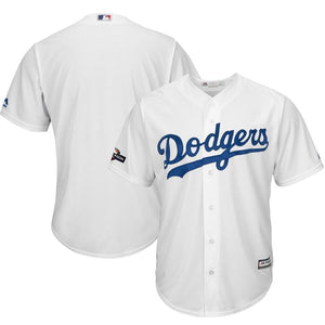 Los Angeles Dodgers Majestic 2019 Postseason Home Official Cool Base Team Jersey - White