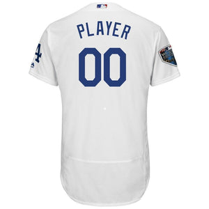 Los Angeles Dodgers  Flex Base Custom Jersey – White