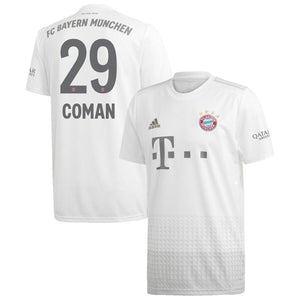 Kingsley Coman Bayern Munich Away Soccer Jersey 2019-20 – White
