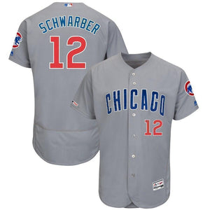 Kyle Schwarber Chicago Cubs Majestic Road Collection Flex Base Player Jersey - Gray