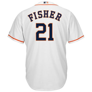 Derek Fisher Houston Astros Majestic Home Cool Base Player Jersey - White