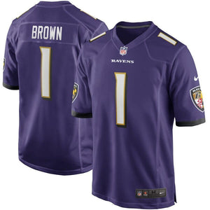 Marquise Brown Baltimore Ravens Nike Game Jersey - Purple