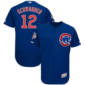 Kyle Schwarber Chicago Cubs Majestic Alternate Collection Flex Base Player Jersey - Royal/White