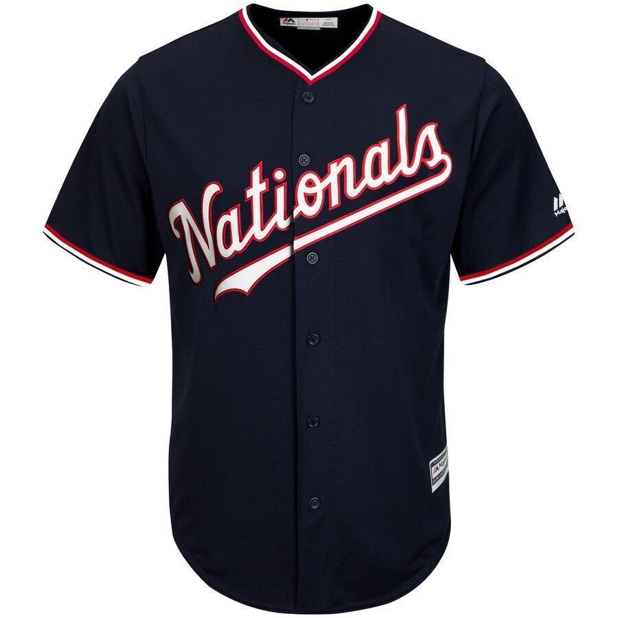 Max Scherzer Washington Nationals Majestic Alternate Official Cool Base Replica Player Jersey - Navy