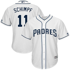 Ryan Schimpf San Diego Padres Majestic Home Cool Base Jersey - White