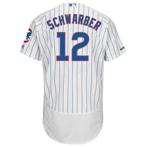 Kyle Schwarber Chicago Cubs Majestic Alternate Collection Flex Base Player Jersey - Royal/White