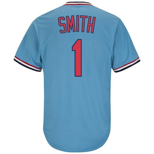 Ozzie Smith St. Louis Cardinals Majestic Big & Tall Cooperstown Cool Base Player Jersey - Light Blue
