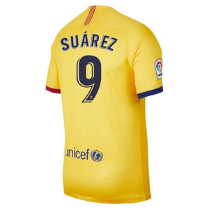 Luis Suárez Barcelona 2019/20 Away Stadium Player Jersey – Yellow