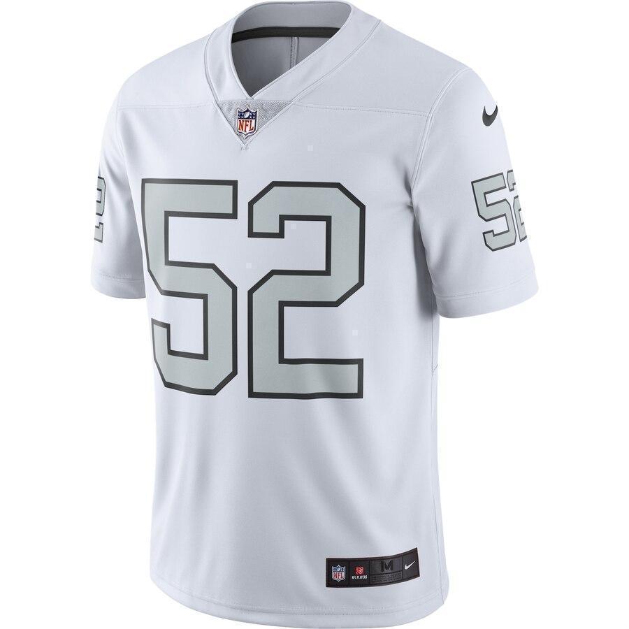 Khalil Mack Oakland Raiders Nike Vapor Untouchable Color Rush Limited Player Jersey - White
