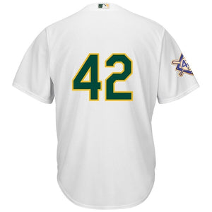 Oakland Athletics Majestic 2019 Jackie Robinson Day Official Cool Base Jersey - White