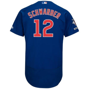 Kyle Schwarber Chicago Cubs Majestic Home Flex Base Collection Player Jersey - White/Royal