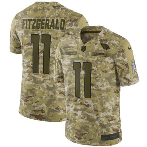 Larry Fitzgerald Arizona Cardinals Nike Salute to Service Limited Jersey - Camo