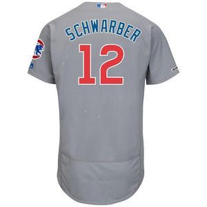 Kyle Schwarber Chicago Cubs Majestic Road Collection Flex Base Player Jersey - Gray