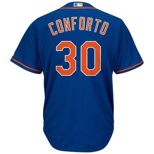 Michael Conforto New York Mets Majestic Alternate Official Cool Base Replica Player Jersey - Royal/White