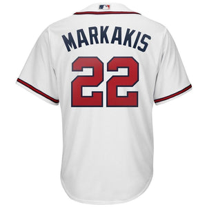 Nick Markakis Atlanta Braves Majestic 2019 Home Cool Base Player Jersey – White